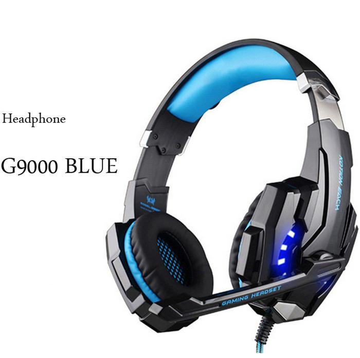 NEW STEVVEX Modern G2000 G9000 Gaming Headsets Big Headphones with Light Mic Stereo Earphones Deep Bass for PC Computer, Laptop and Gaming