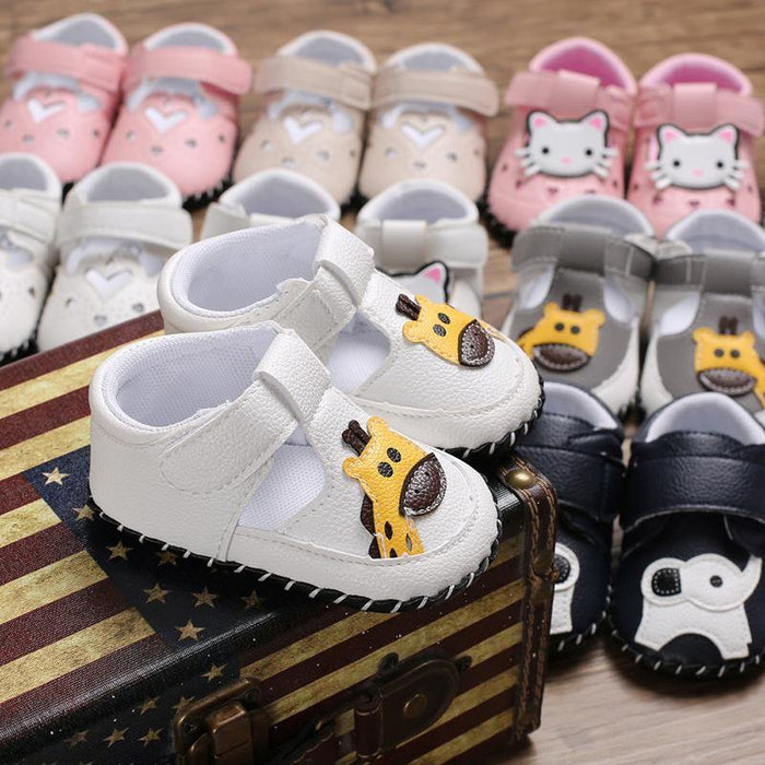 Beautiful High Quality Comfortable Leather Baby Soft-Soled Flexible Shoes Unique Design