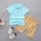 Modern Luxury Baby Boys T shirt And Shorts Anchor Printed Children's Clothing in Elegant  Deisgn