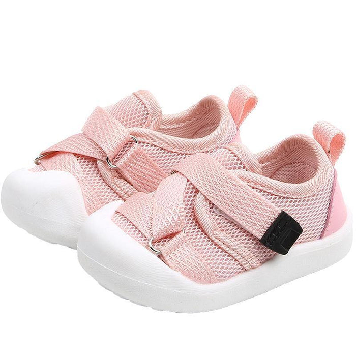 Flexible Boys Girls Breathable Mesh Shoes Slip-proof Soft Sole Shoes Baby Casual Toddler Shoes