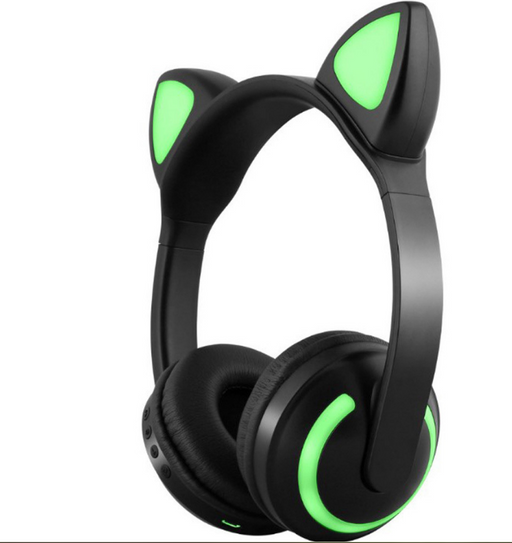 Interesting New Kids Headphones Wireless Bluetooth In Cat Ears Headphones Style With Noise Reduction Live Breathing Lights Glare and LED Lights