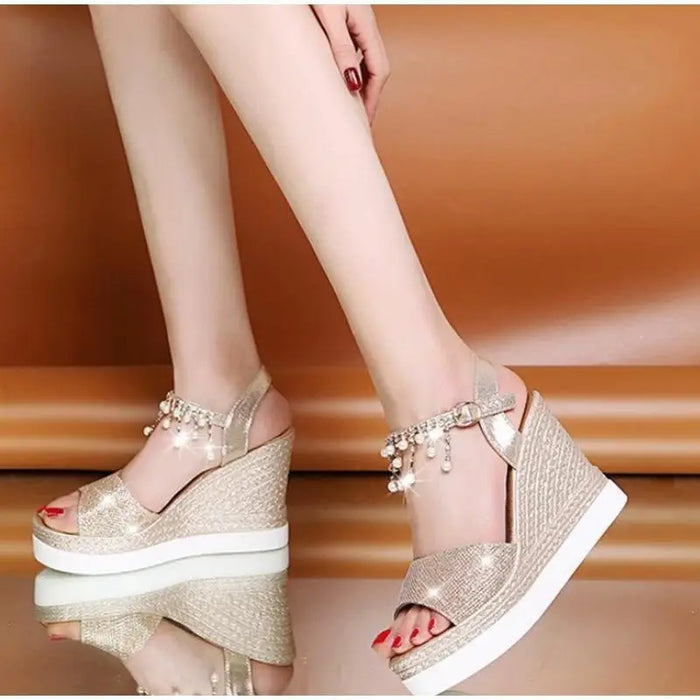 2021 New Women Summer Sandals Studded Detail Luxury Shine Design Casual Womens Shoes - ALLURELATION - 502, Casual Womens Shoes, Comfort Sandals, Elegant Sandals, Modern Sandals, New Style, Sandals, Shoes, Stylish Sandals, Summer Sandals, Women Sandals, Women Shoes, Womens Sandals, Womens Shoes - Stevvex.com