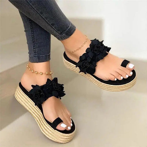 2021 Stylish Comfortable Wedges Comfort Platform Sandals For Women - Indoor Outdoor Beach Sandals For Women - ALLURELATION - 502, best choice sandals, Best Quality Sandals, Best Selling Sandals, comfortable sandals, cute sandals, Fashion Sandals, Outdoor Sandals, Sandals, sandals for women, slippers, summer sandals, summer sandals for women, trending sandals, women sandals - Stevvex.com