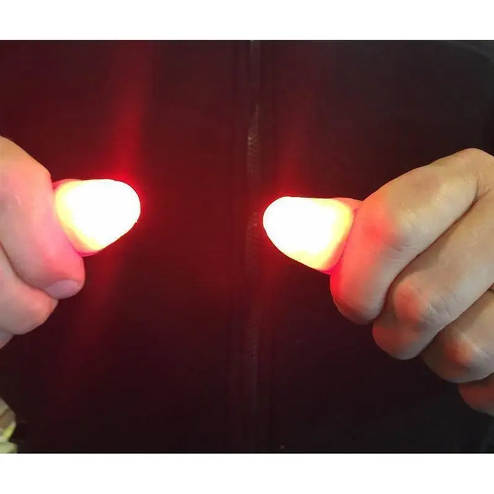 2pcs Red Lightup Magic Thumbs LED Magic Fingers Tricks Thumb Props Amazing Ultra Bright Light Festival Party Toys Illusion Magic Gadgets - STEVVEX Gadgets - 739, fingers magic trick, gadgets, led magic thumb props, magic, magic gadget, magic gadgets, magic thumb, magic trick, red thumb props, thumb props, thumb tricks - Stevvex.com