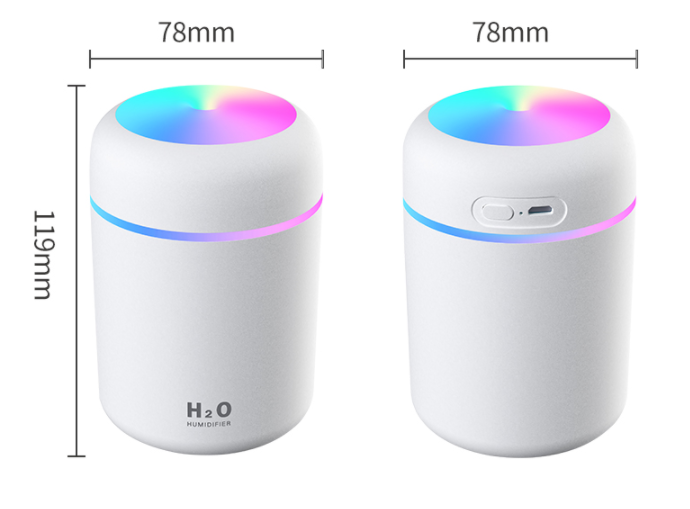 Modern Mini Portable Humidifier Aroma Oil Diffuser With Two Spraying Modes and Automatic Off Function In Several Modern Colors