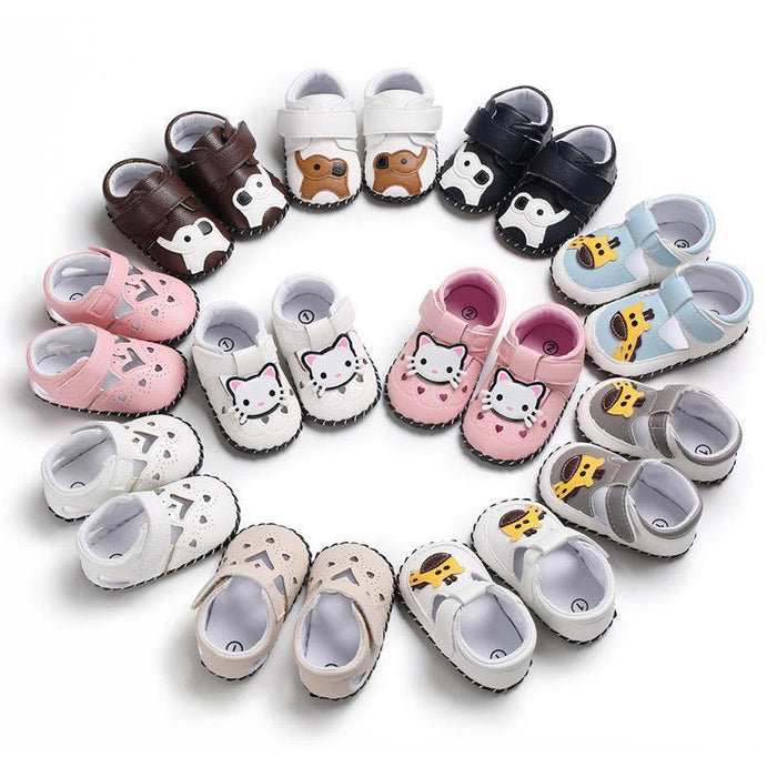 Beautiful High Quality Comfortable Leather Baby Soft-Soled Flexible Shoes Unique Design