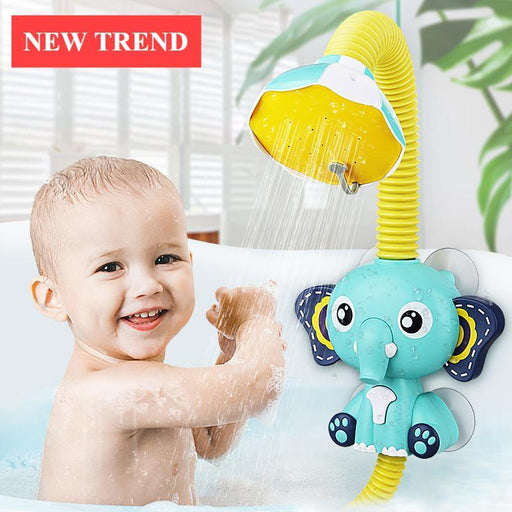 Baby Learning Colorful Bath Toys Game Elephant Shower Electric Water Spray Toy For Kids Swimming Fun Bathroom Toys