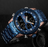 Mens Wrist Watch, Waterproof Analog Digital Watches Multifunction Stainless Steel Business Watches For Man Perfect Gift