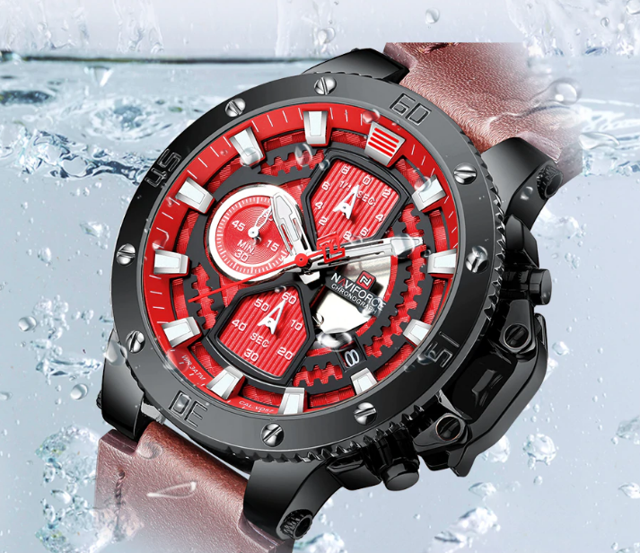 Men's Casual Waterproof Watch With Chronometers And Fluorescent Hands Excellent Design Perfect Gift