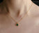 925 Sterling Silver  Emerald Necklace For Women Retro Princess Cut Stone Gold Plated Fine Jewelry Design