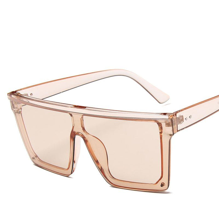 Elegant Lady Big frame Square Oversized Polarized Luxury Woman Sunglasses With UV400 Protection for Sun