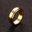 6/8mm Stainless Steel Stress Release Spinner Classic Band Ring for Men Accessory - Casual Sport Jewelry - 7 / 6mm Gold