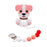 BPA Free Food Grade Silicone Teethers Cartoon Animals Shape Pacifier Clips, Accessories Baby Teething 1pc