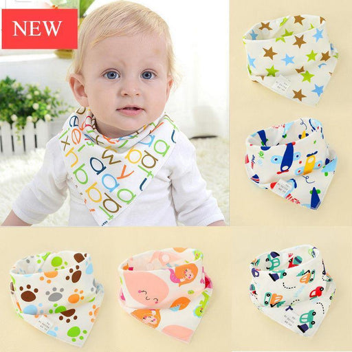 Infant Kids Baby Unisex Feeding Saliva Towel Dribble Triangle Bandana Bibs Burp Cloths Baby Gifts