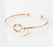 Personalize Knot Initial Bracelets Bangles A-Z 26 Letters Initial Charm Bracelet Love Bangles for Women Luxury Jewelry For Women