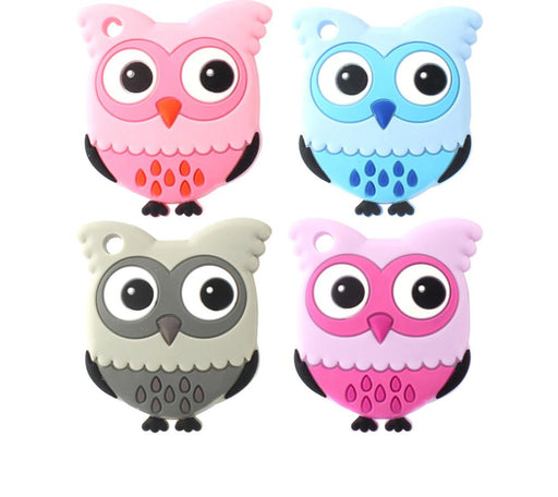 Owl Silicone Teethers Food Grade For Baby Teething  Silicone Beads Teething Toddler Toys For Kids