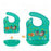 Waterproof Silicone Bib Feeding Food Catcher Baby Newborn Cartoon Aprons Adjustable Baby Bibs For Kids