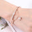 Rose Gold Stainless Steel Bracelets & Bangles Female Heart Forever Love Charm Bracelet For Women