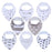 8PCS/SET Pack Baby Bandana Organic Absorbent Soft Cotton Drool Bibsfor Teething And Feeding Bib For Baby and Kids Feeding