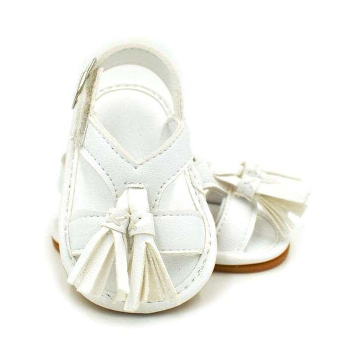 Baby Summer Newborn 0-18M Infant Baby Girls Boys Shoes Solid Non-slip Party Bow PU Leather Breathable Toddler Shoes