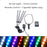 Interior Car Lights LED Car Strip Lights with Two-Line Waterproof Design RGB LED Strip Light With USB Wireless Remote Music Control Multiple Modes and Music Sync Under Dash Car Lighting with Car Charger, DC 12V