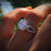 Modern Luxury Female Big Crystal Round Engagement Ring Cute 925 Silver Zircon Stone Ring Elegant Vintage Wedding Rings For Women