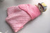 Baby Newborn Thermal Soft Fleece Swaddling Blanket, Solid Bedding Set Cotton Quilt for Infants Baby Kids