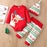 Christmas Romper Bodysuit Pants Hat Set for Newborn Baby Girls/Boys In New Year Holiday Design For Boys and Girls