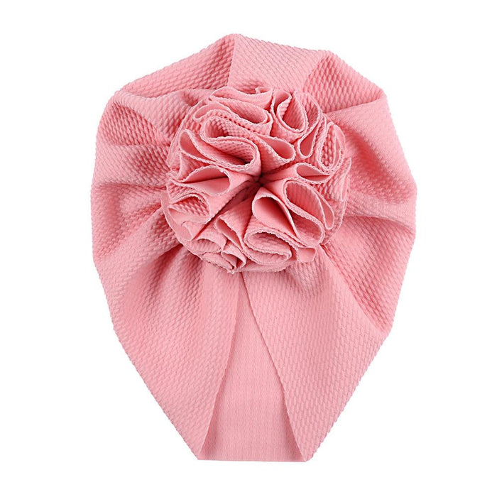 Baby Flower Turban Headwraps Caps Elastic Hair Accessories Bow For Baby Girls