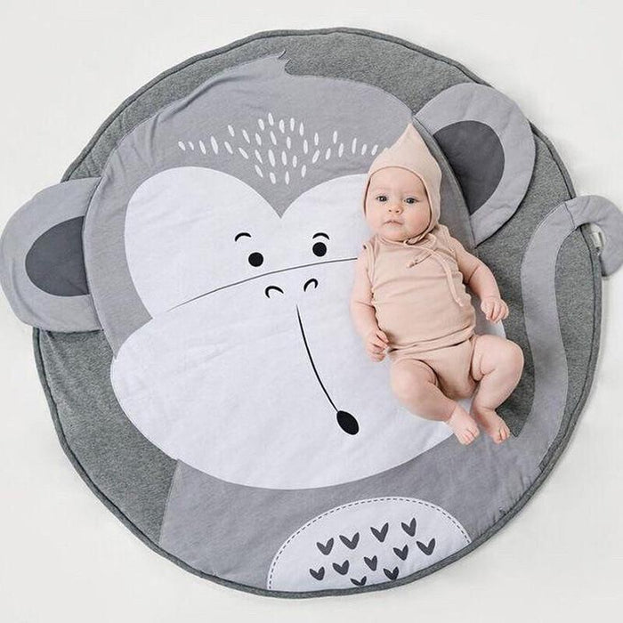 Creative Elephant Design Baby Play Mat  Round Carpet Cotton Animal Play Mat Newborn Infant Crawling Carpet For Baby Kids