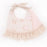 Double-deck Infant Baby Girl Boy Bib Kid Toddler Dinner Feeding Tassel Cotton Linen Burp Cloths