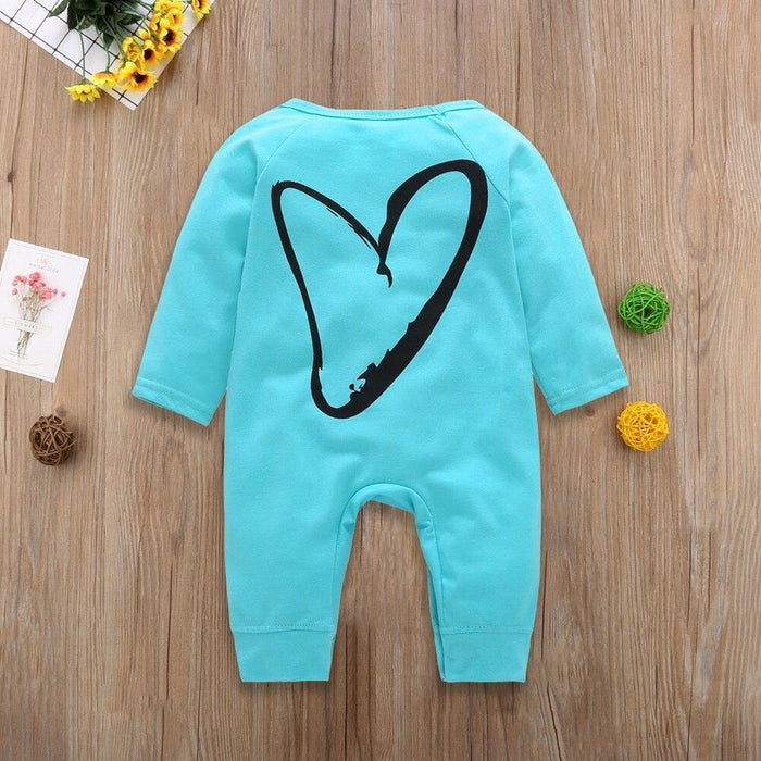 Modern Cat and Heart Baby Boys Girl Romper Long Sleeve Winter Cotton Romper Kid Jumpsuit Playsuit Outfits For Kids