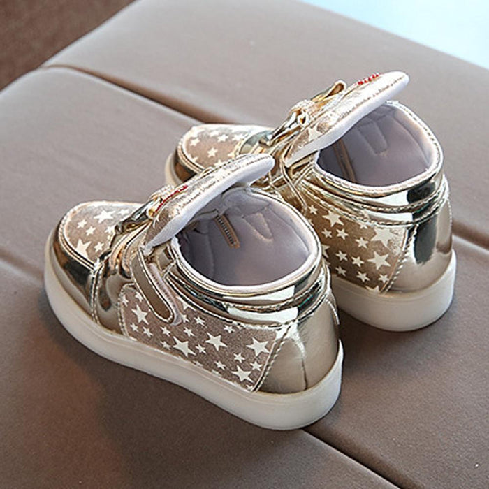 Modern Trend NEW Fashion Style Baby Fashion Sneakers For Children Girls  Star Luminous Child Casual Colorful Light LED Shoes Sneakers