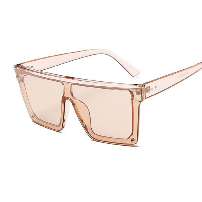 Retro Modern Elegant Square Sunglasses for Women and Lady With Big Frame Fashion Girls Sunglasses In Vintage Style With UV400 Protection