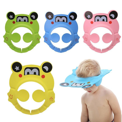 Baby Bathroom Safety Visor Hat Child Shower Cap Adjustable Soft Protect Cute Children Shampoo Safety Protection Bathroom Accessories