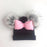 Modern New Elegant Luxury Toddler Infant Baby Cotton Colorful Cap With Big Bow Butterfly Knot Wool Hat Cap Beanie for Girls