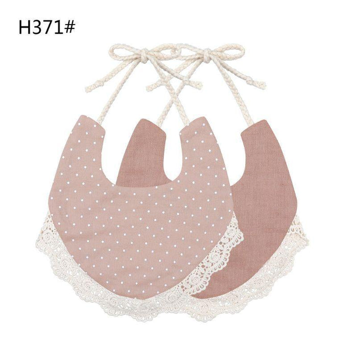 Infant Baby Bib Kid Toddler Dinner Feeding Tassel Double-side Cotton Linen Burp Cloths Saliva Towel For Baby