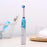 Modern  Rotation Proffesional Electric Toothbrush with 4 & 8 Replacement Heads Deep Clean Battery Operated Tooth Brush Teeth Whitening Teethbrush For Adults