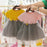 Fashion Modern New Spring Toddler Kids Baby Girls Patchwork Tulle Casual  Princess Dress For Girls