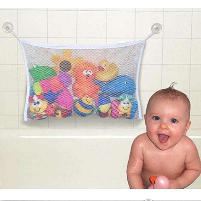 Baby Bathroom Mesh Bag Child Bath Toy Bag Net Suction Cup Baskets For Toys