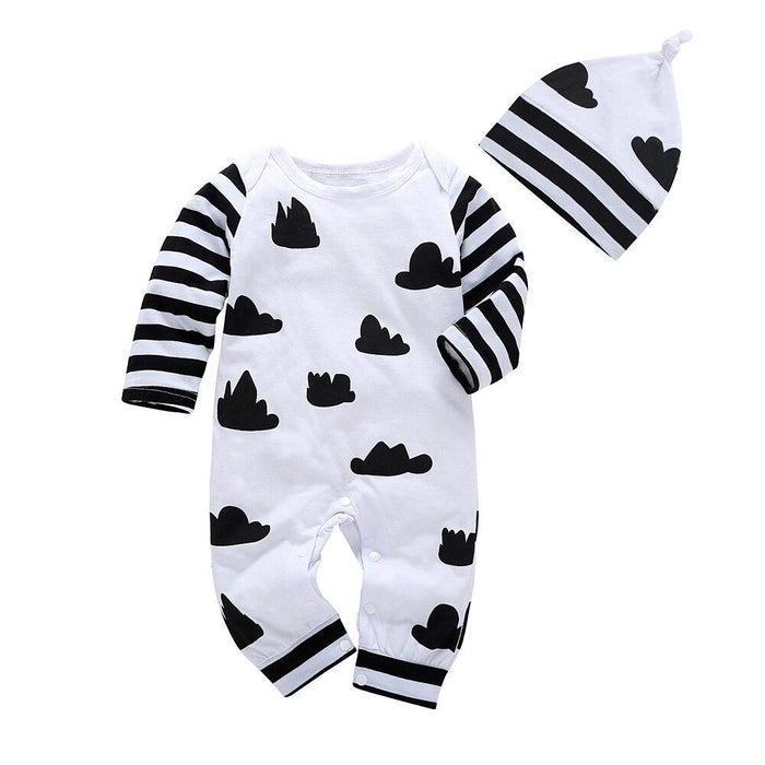 Baby Boy Rompers Long Sleeve Deer Head Infant Newborn Jumpsuit Outfits For Girls and Boys Pajamas