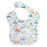 Waterproof Baby Bibs Polyester TPU Feeding Bibs Washable Baby Bibs with Food Catcher For Kids