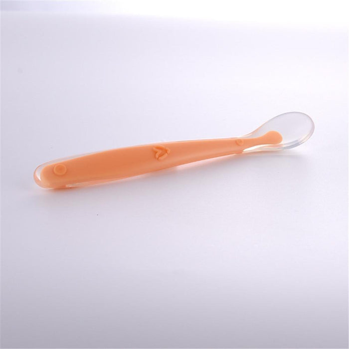 New Candy Color Baby Soft Silicone Spoons Feeding Dishes Tableware  Flatware Children Food  Feeding Tools