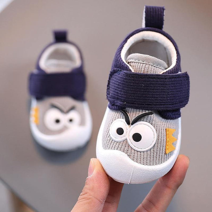 Unisex Infant First Walkers Shoes With Funny Big Eyes Pattern Baby Boy Casual Toddler Girl Non-slip Shoe