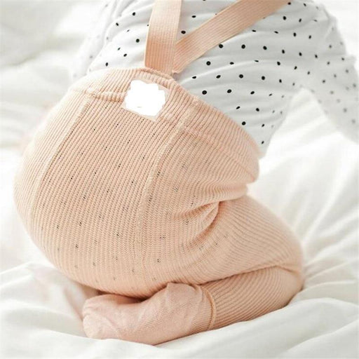 Newborn Baby Pants High Waist Cross Belt Baby Leggings Baby Boys Girls Pants