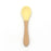 2PCS  Bamboo Training Spoons Organic Soft Baby Feeding Silicone Tip Spoon Scoop Easy Grip Handle Toddlers Infant Gifts For Parents And Baby Boys Or Girls