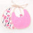 Double-deck Infant Baby Girl Boy Bib Kid Toddler Dinner Feeding Tassel Cotton Linen Burp Cloths