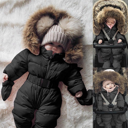 Winter Clothes For Infant Baby Hooded Warm Thick Snowsuit Jumpsuit Romper for Boys and Girls In Trend New Style