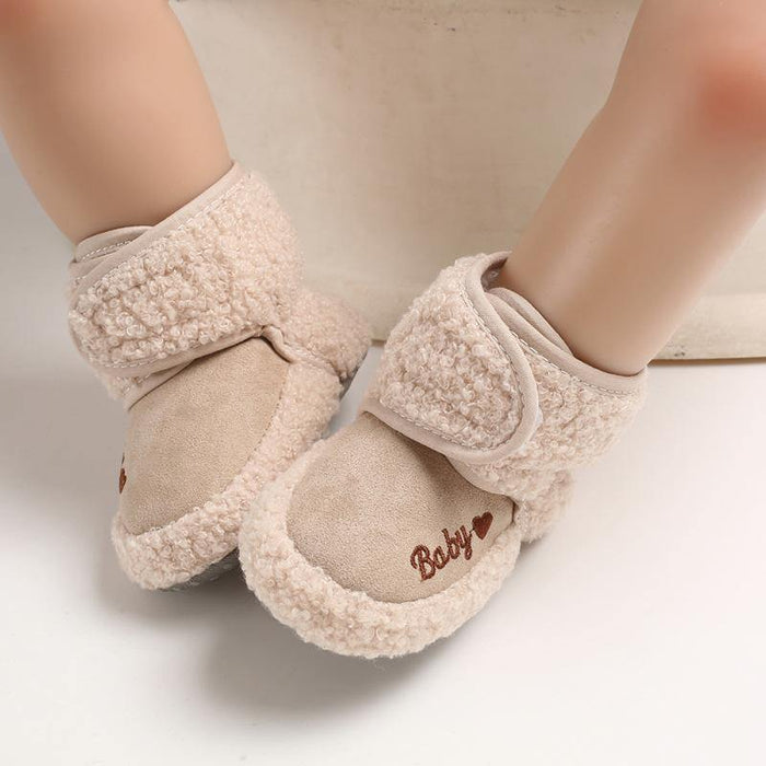 Newborn Soft Baby Boys Girls Toddler Shoes Comfortable Bottom Infant Shoes Warm Snow Boots