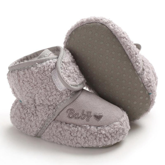 Newborn Soft Baby Boys Girls Toddler Shoes Comfortable Bottom Infant Shoes Warm Snow Boots